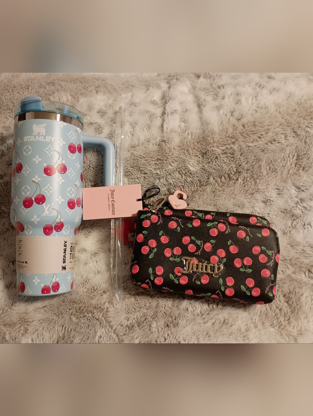 Juicy Couture Black Cherry Print Wallet